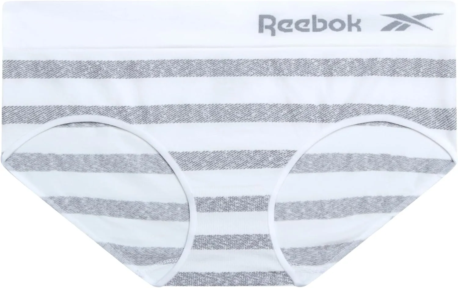 Reebok Hipster Panties for Women - 5 Pack Stretch Performance Seamless Underwear with Relaxed Tagless Waist (S-XL)