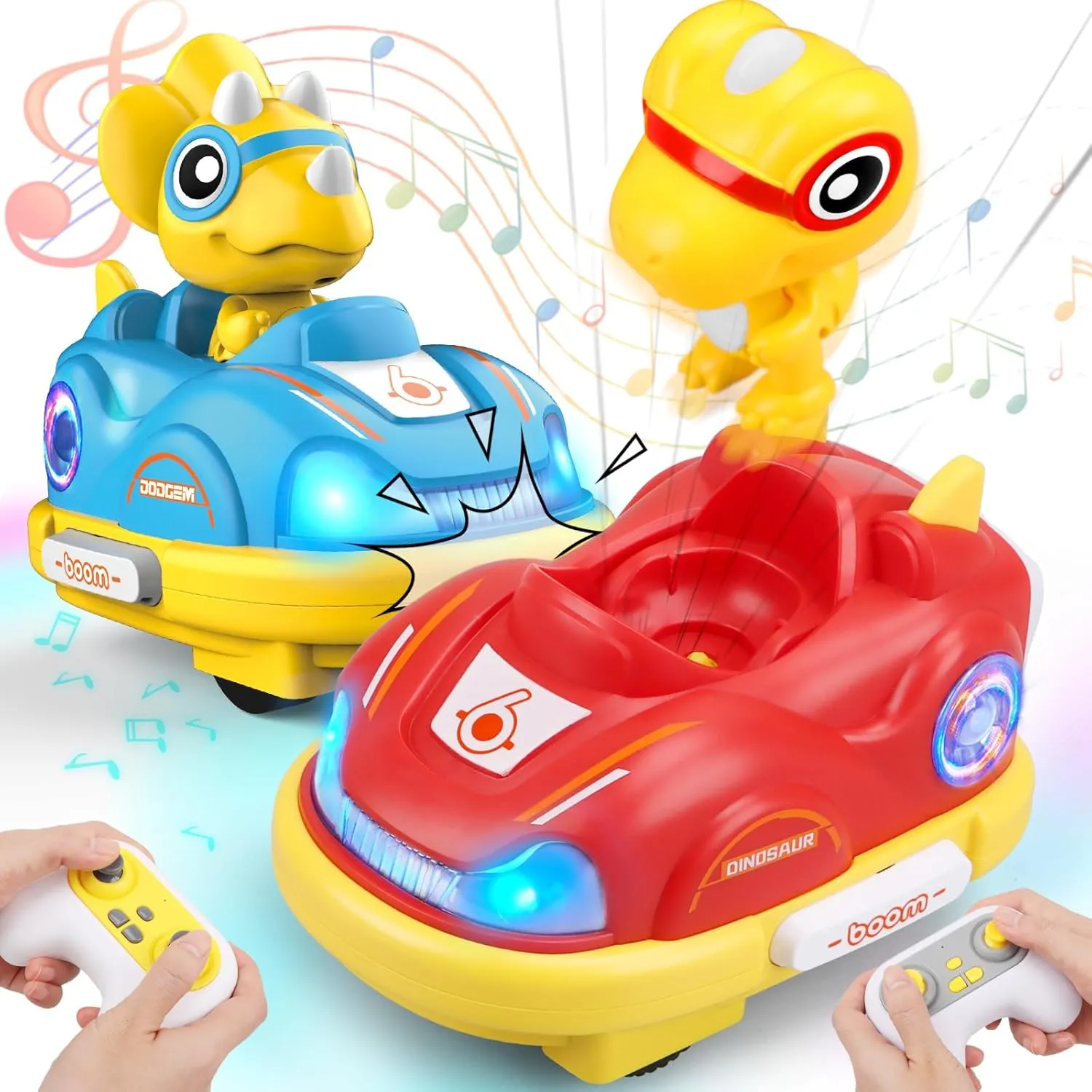 Remote Control Car Toys for Kids 3 4 5 6 Year Old Boy, RC Bumper Cars Race Cars for Kids Ages 3-5 Rechargeable Remote Control Car Toddler Boys Toys Age 3-4 Xmas Birthday Gifts for 3-8 Year Old