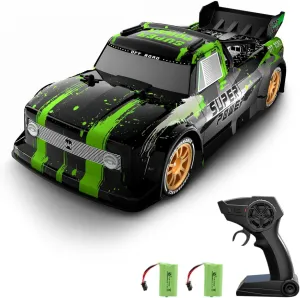 Remote Control Drift Car Remote Control Spray Car 1/16 Remote Control Car 2.4GHz Remote Control Race Car Short Truck Kids Gift for Children Boys Girls 2 Battery