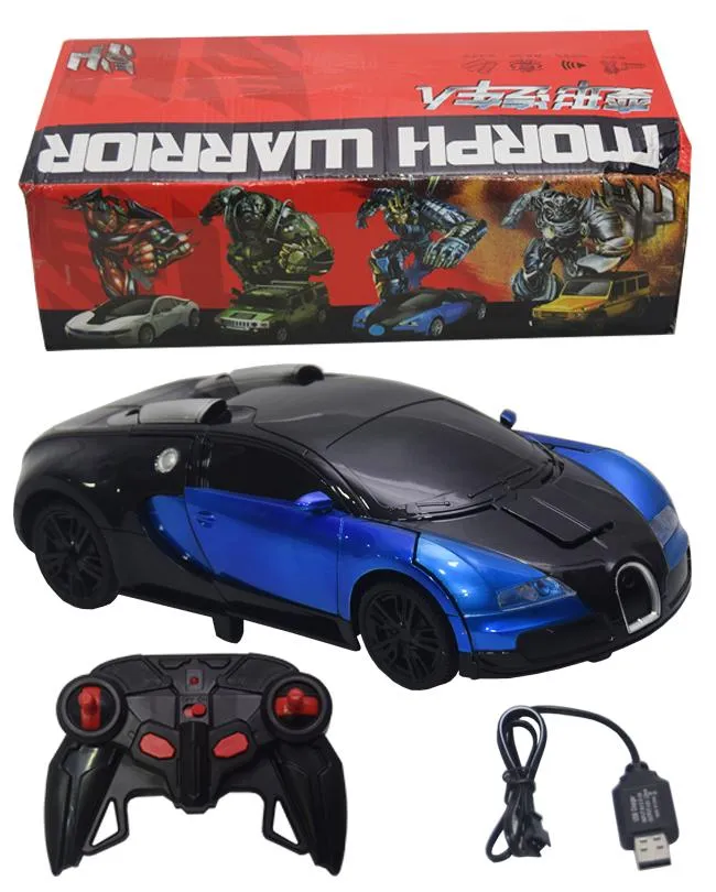 Remote Control Transformer Car Robot Toy With Lights and Sound