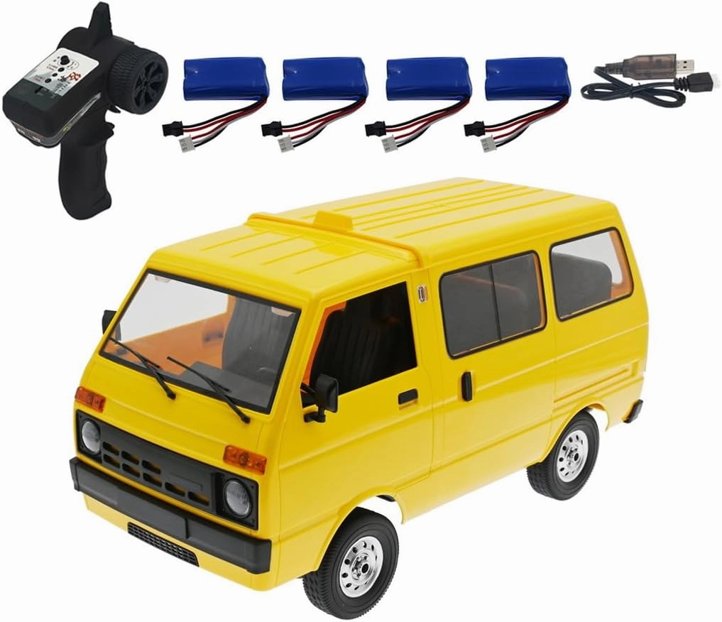 Remote Control Car WPL D42, 1/10 Scale 2.4G Simulation RC Van Mini Cabin Car RC Crawler, All Terrain Drifting Rc Crawler for Adults Hobby