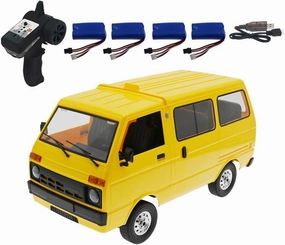 Remote Control Car WPL D42, 1/10 Scale 2.4G Simulation RC Van Mini Cabin Car RC Crawler, All Terrain Drifting Rc Crawler for Adults Hobby