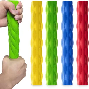 Resistance Bar for Physical Therapy 4Pack,Flexible Non-slip Twisting Hand Exercise Bar,Relieves Tendonitis Pain&Improve Grip Strength,Hand Therapy Bar for Injury Recovery & Tennis Elbow