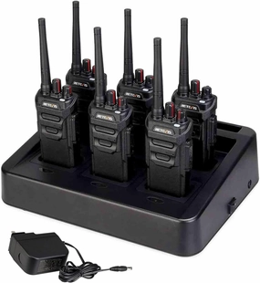Retevis RT48 Waterproof Walkie Talkies,Heavy Duty 2 Way Radio,Fully Dustproof,Waterproof up to 1m/30min(IP67),1200mAh Rechargeable Professional Two Way Radio,VOX,SOS,for Construction Business(6Pack)
