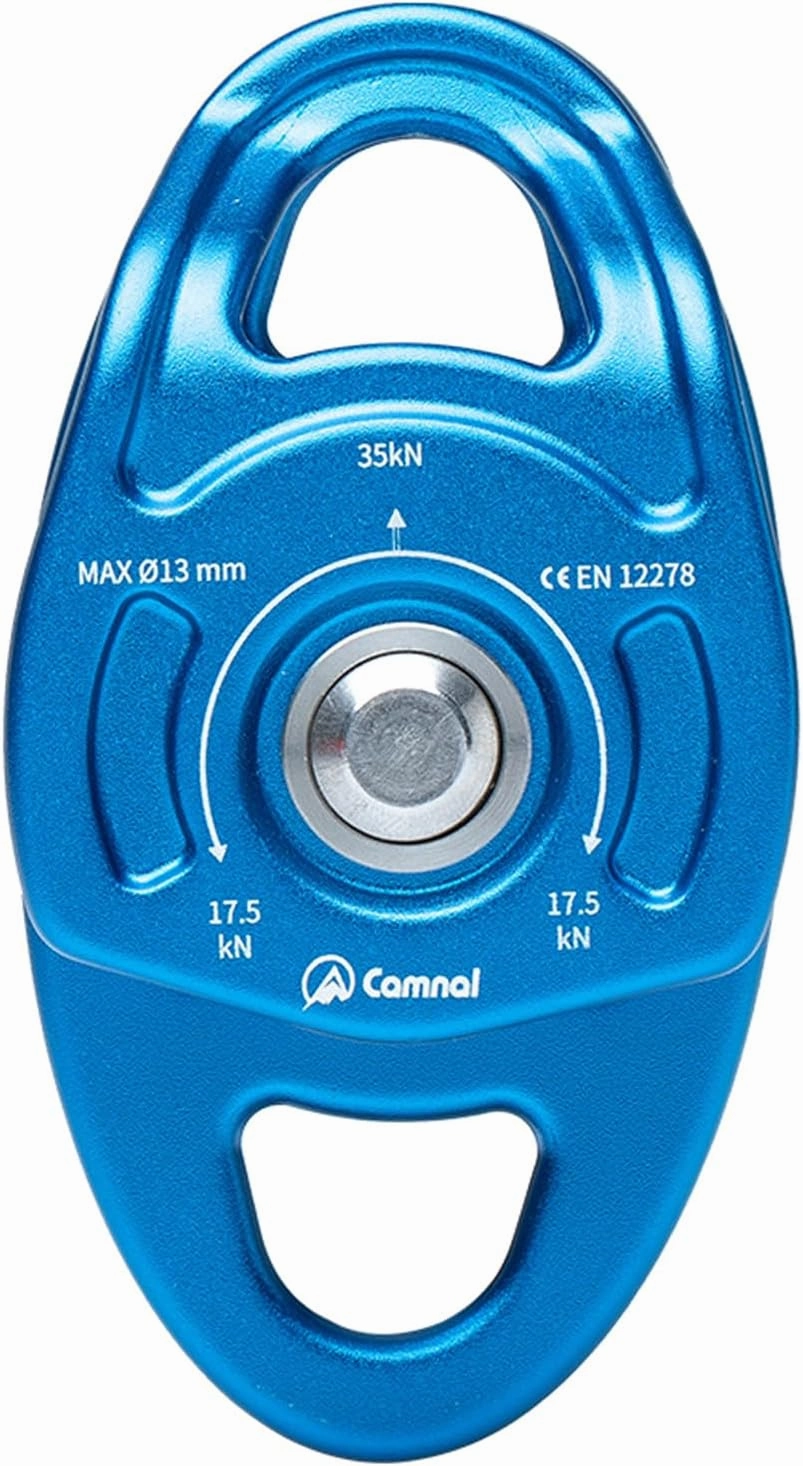 Rock Climbing Pulley Double Pulley For Outdoor Climbing Efficient And Safe Over Tool 35kn Pull Strength