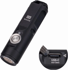 RovyVon Aurora A3 4th Generation EDC Keychain Flashlight, 650 Lumens Super Bright Mini Handheld Flashlight, Powered by USB Rechargeable Built-in Battery for Camping, Outdoors, Everyday Carry