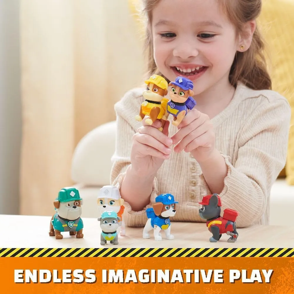 Rubble & Crew, Toy Figures Gift Pack, with 7 Collectible Action Figures, Kids Toys for Boys & Girls Ages 3 