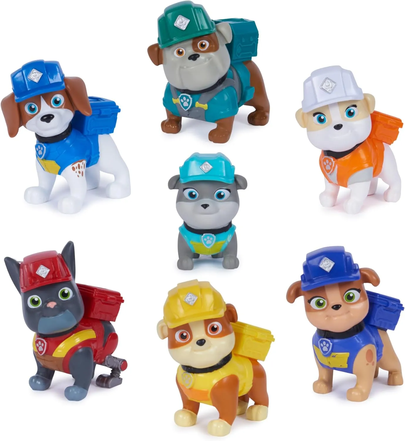 Rubble & Crew, Toy Figures Gift Pack, with 7 Collectible Action Figures, Kids Toys for Boys & Girls Ages 3 