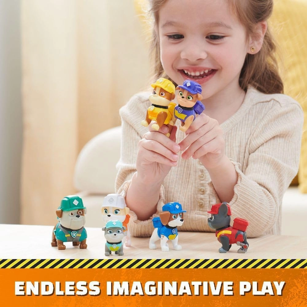 Rubble & Crew, Toy Figures Gift Pack, with 7 Collectible Action Figures, Kids Toys for Boys & Girls Ages 3 