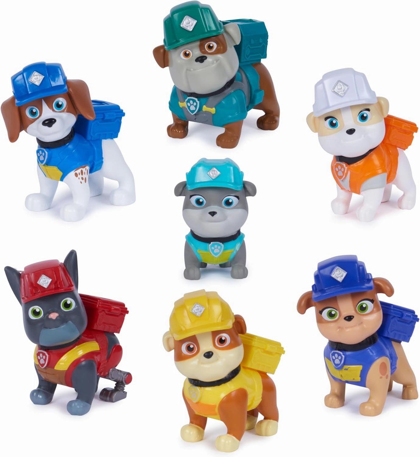 Rubble & Crew, Toy Figures Gift Pack, with 7 Collectible Action Figures, Kids Toys for Boys & Girls Ages 3 