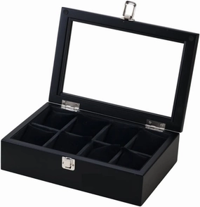 RUVOO Watch Case Watch Roll Watch Winder 8 Slot Watch Box Case Watch Storage Box With Glass Mechanical Watch Stand Box Watch Box Watch Organizer ( Color : Onecolor )