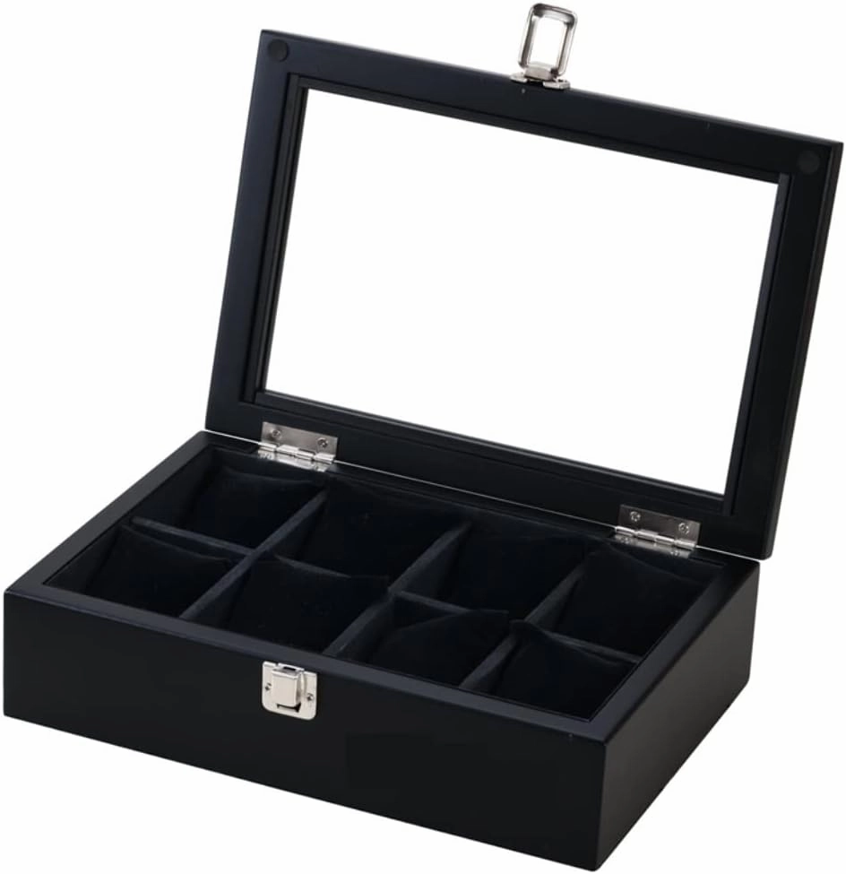 RUVOO Watch Case Watch Roll Watch Winder 8 Slot Watch Box Case Watch Storage Box With Glass Mechanical Watch Stand Box Watch Box Watch Organizer ( Color : Onecolor )