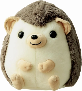 Ryttir 13.8 Inch Chubby Big Hedgehog Stuffed Animal, Adventure Stuffed Hedgehogs Toy, Brave Boy's and Girl's Room Decor, Funny Gift for Kids and Women