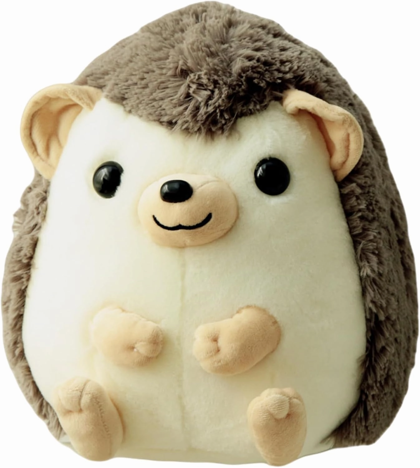 Ryttir 13.8 Inch Chubby Big Hedgehog Stuffed Animal, Adventure Stuffed Hedgehogs Toy, Brave Boy's and Girl's Room Decor, Funny Gift for Kids and Women
