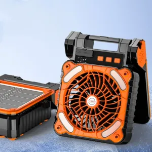 #S4 Multifunctional Rechargeable Camping Solar Fan