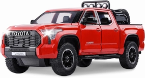 SASBSC Tundra Truck Toys for 3 4 5 6 7 Year Old Boys Pickup Toy Trucks for Boys Age 3-7 Diecast Metal Trucks with Light and Sound Pull Back Toy Cars Gift for Kids