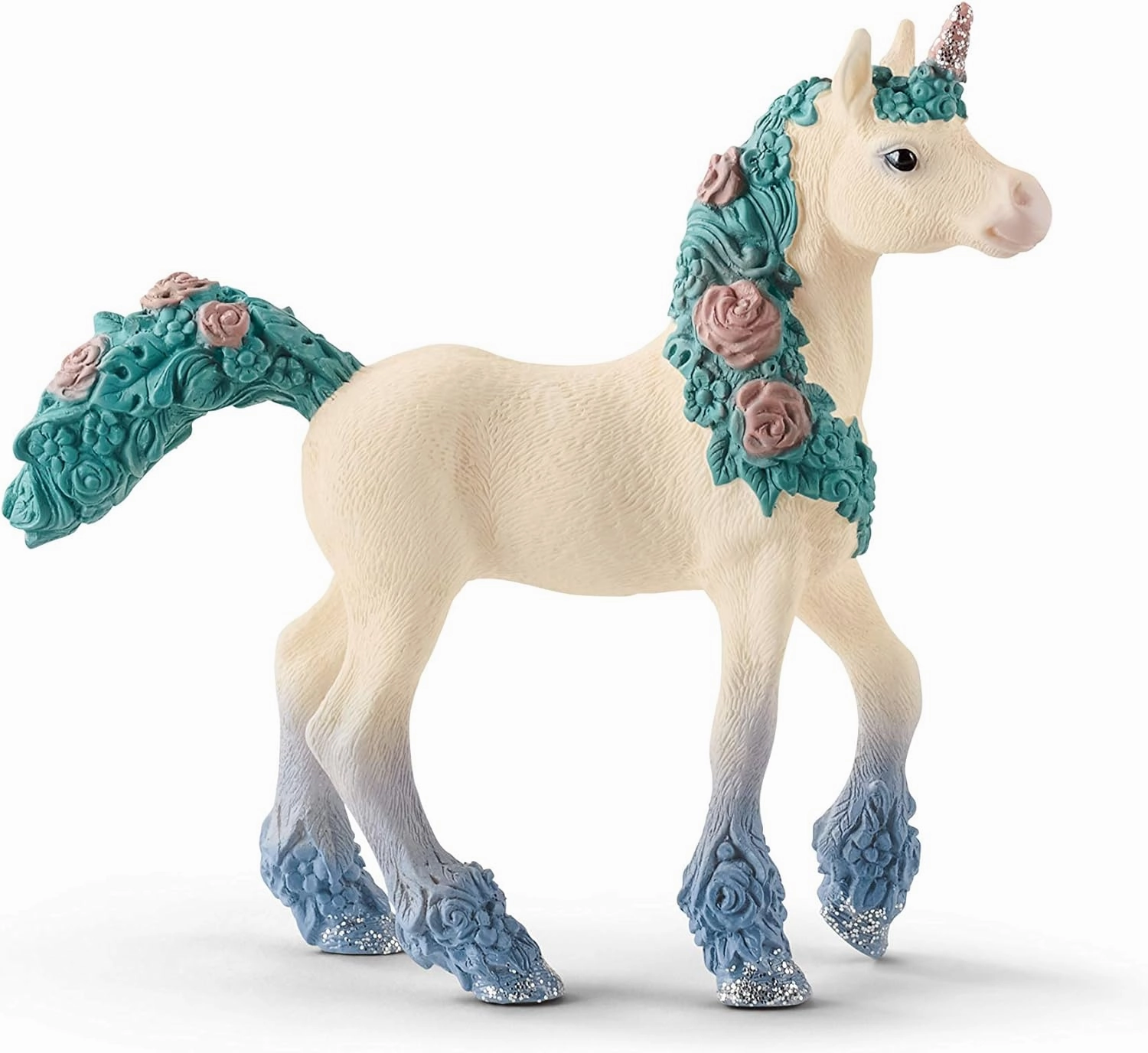 Schleich bayala, Unicorn Toys for Girls and Boys, Flower Unicorn Baby Foal Toy Figurine, Ages 5 
