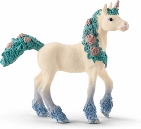 Schleich bayala, Unicorn Toys for Girls and Boys, Flower Unicorn Baby Foal Toy Figurine, Ages 5 
