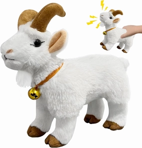 Screaming Goat Toy, Screaming Goat Plush Toy, Makes Fun Screaming Goat Sounds, Features Goat Bell, Fun Gift for Friends and Co-Workers