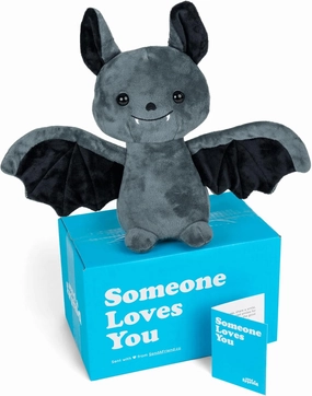 SendAFriend Binks The Bat Stuffed Animal Care Package, Someone Loves You Box, Great Gift for Any Reason (Happy Birthday Notecard)