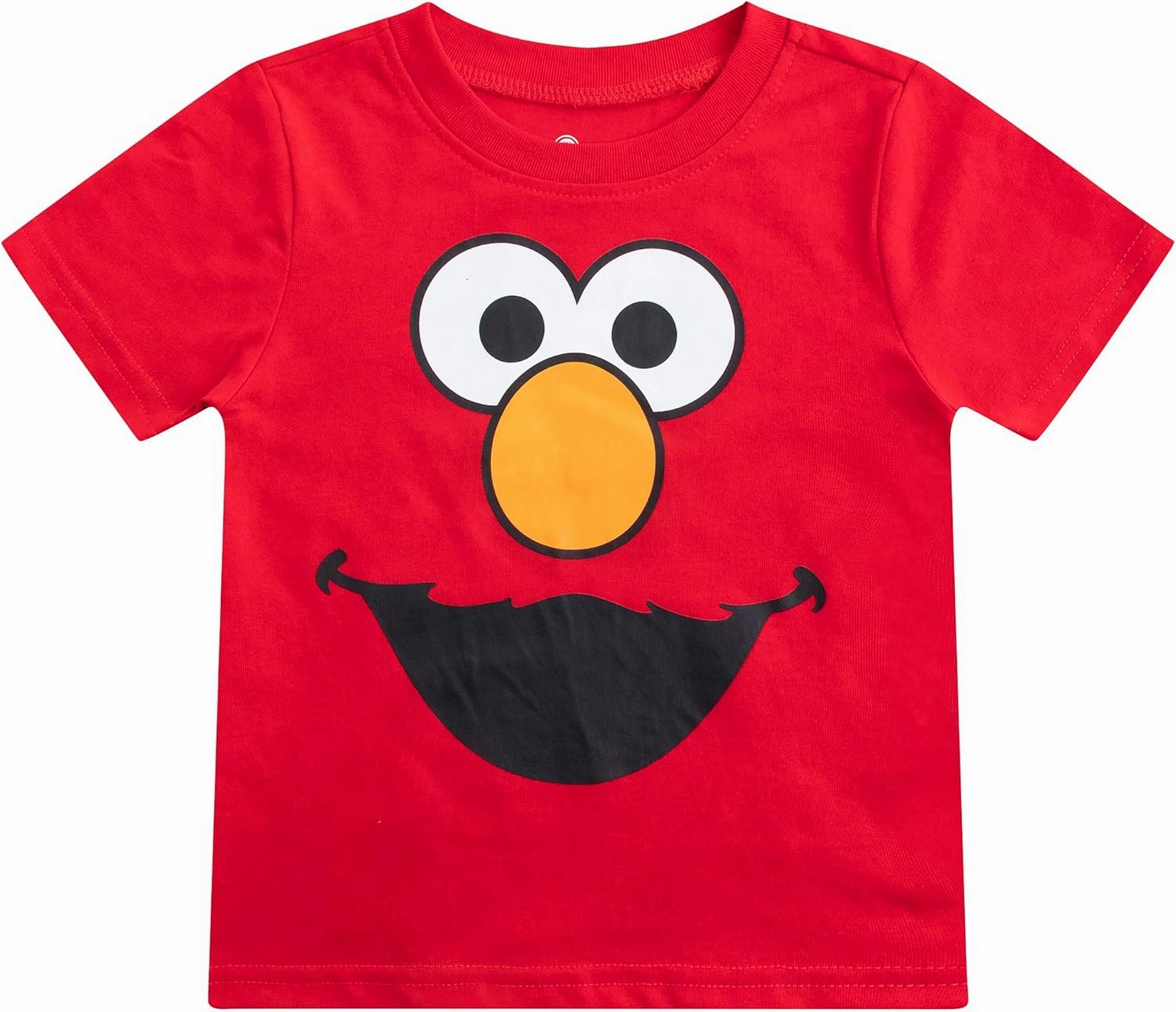 Sesame Street Boys’ Elmo and Cookie Monster Tee and Short Set for Infant and Toddler – Red/Blue