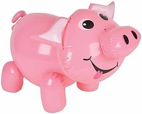 Set of Six (6) Adorable Pig Inflates- 24 "