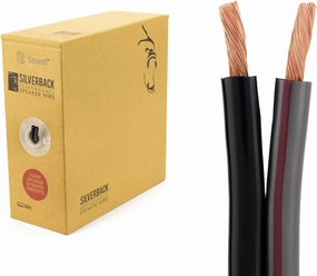 Sewell Silverback Speaker Wire Pull Box, 100 ft, 259 Strand, 12 AWG Pure Copper, OFC SW-30012-100, Gray