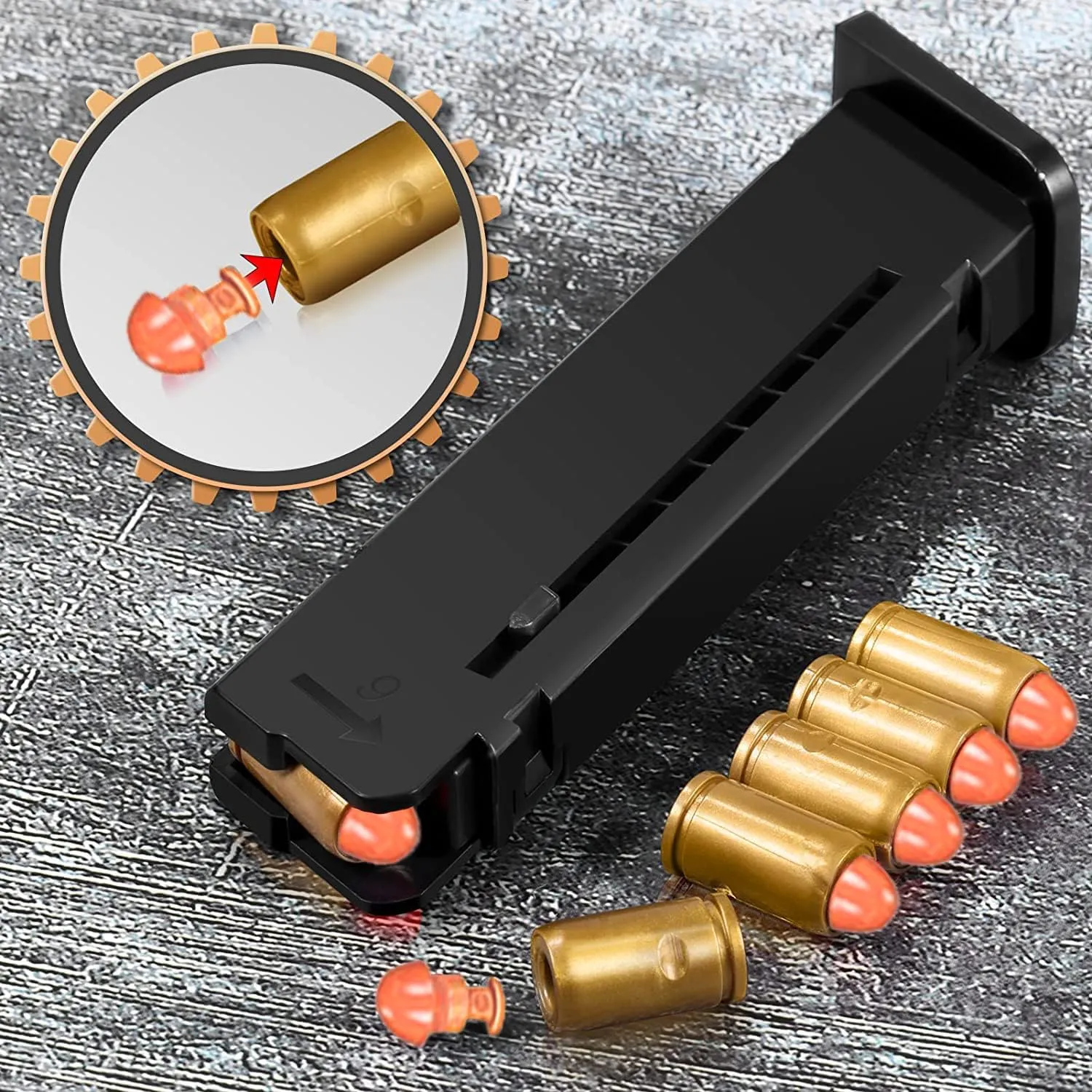 Shell Ejecting Toy Gun, Automatic Pull Back Action Shooting Games Education Model Toy for Kids Gifts