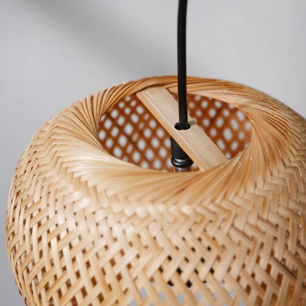 Shellac Bamboo Round Lampshade 7.5 Inch