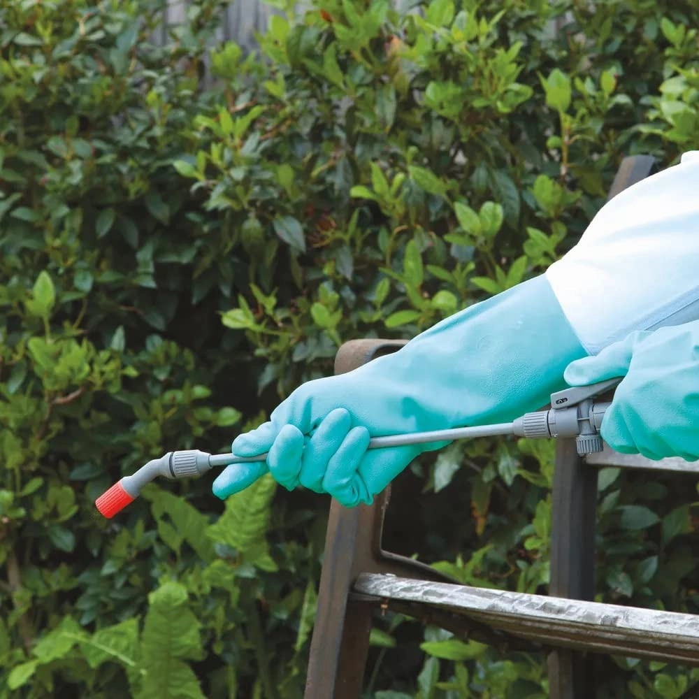 SHOWA 730 Nitrile Chemical Resistant Safety Glove with Cotton Flocked Liner, Food Safe, 15 Mil Thick, 13" Length, X-Large (12 Pair)