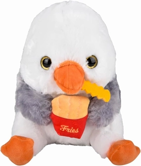 Sidney The Sneaky Seagull – The Fry-Snatching Beach Bum Plush | Funny Stuffed Animal, Funny Plushie, Weird Plush, Weird Stuffed Animal