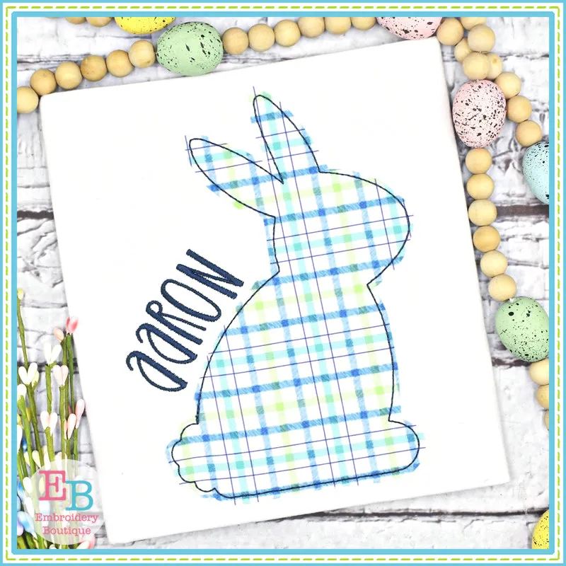 Simple Bunny Bean Stitch Applique
