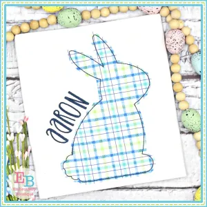 Simple Bunny Bean Stitch Applique
