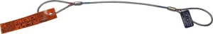 Single Leg Wire Rope Sling | 0.5 Ton Vertical Rated Capacity | 1/4" Diameter - 0.5 Ton Vertical Rated Capacity | 1/4" Dia. | 8' Length | EIPS 7x7 | Hanes Supply (HSI) Heavy Duty Rigging Cable