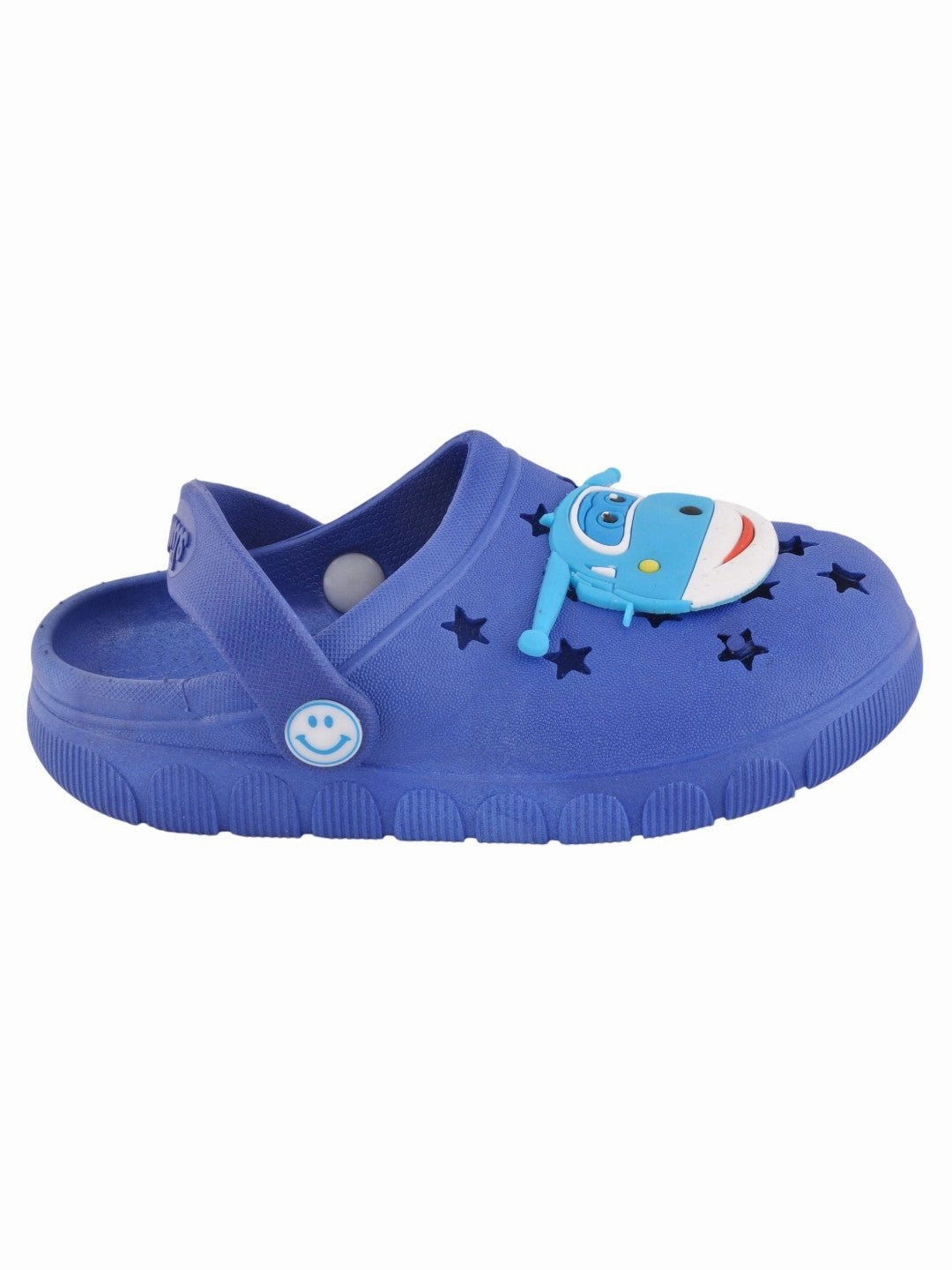 Sky High Adventures: Boys' Dark Blue Helicopter Clogs