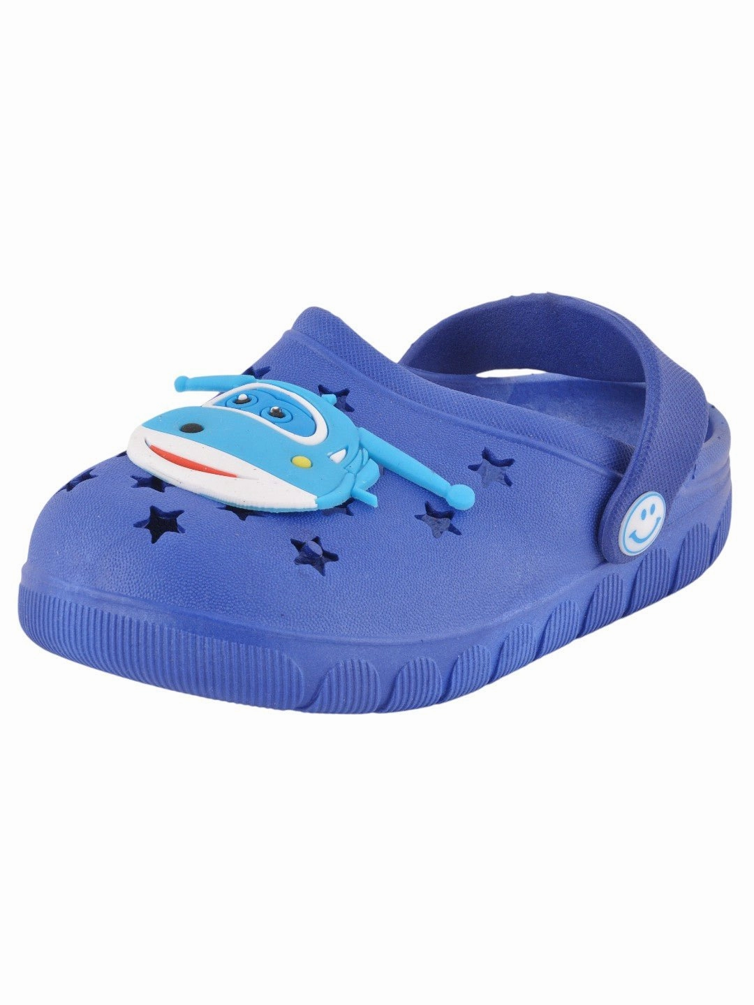 Sky High Adventures: Boys' Dark Blue Helicopter Clogs