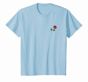 Small Rose Flowers Emoji T-Shirt