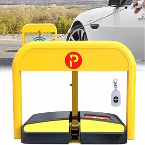 Smart Lock Parking Bollard, Automatic Remote Control Parking Lock, carport Automatic Parking Space Barrier,Parking lot Lane Protector, Parking Bollard,Driveway Bollard