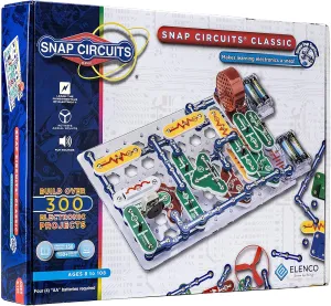 Snap Circuits Classic SC-300 Electronics Exploration Kit | Over 300 Projects | Full Color Manual Parts | STEM Educational Toy for Kids 8  2.3 x 13.6 x 19.3 inches
