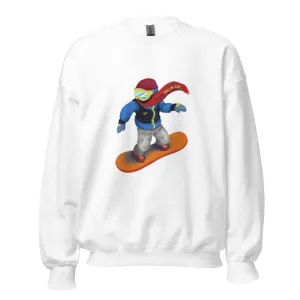 Snowboard Emoji Crewneck Sweatshirt