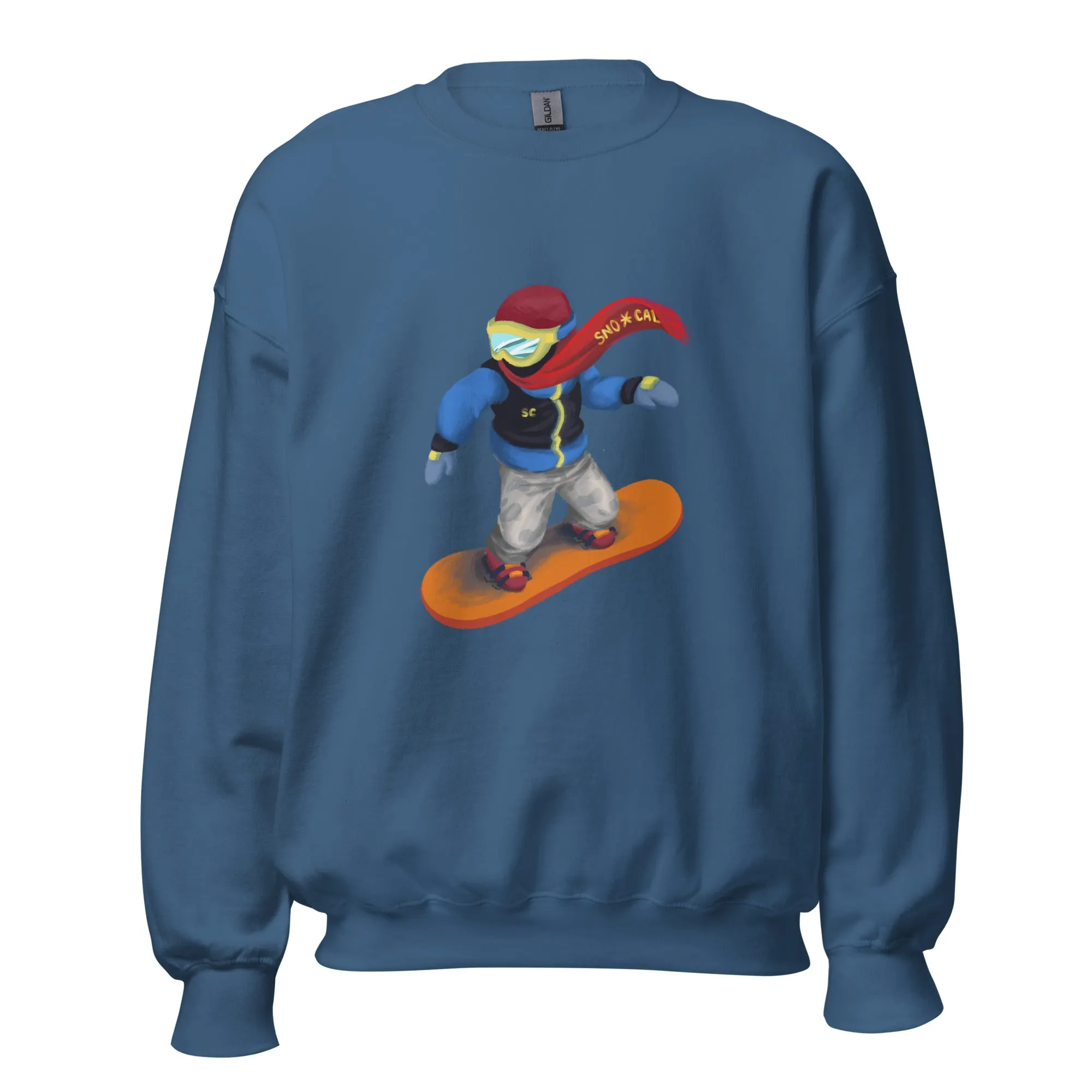 Snowboard Emoji Crewneck Sweatshirt