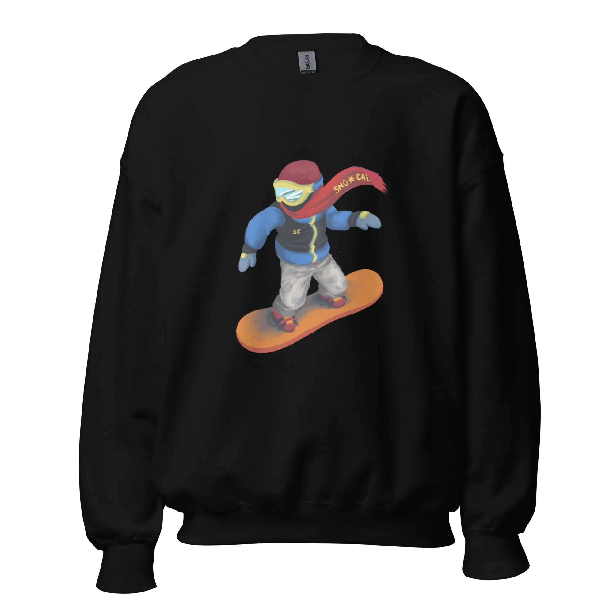 Snowboard Emoji Crewneck Sweatshirt