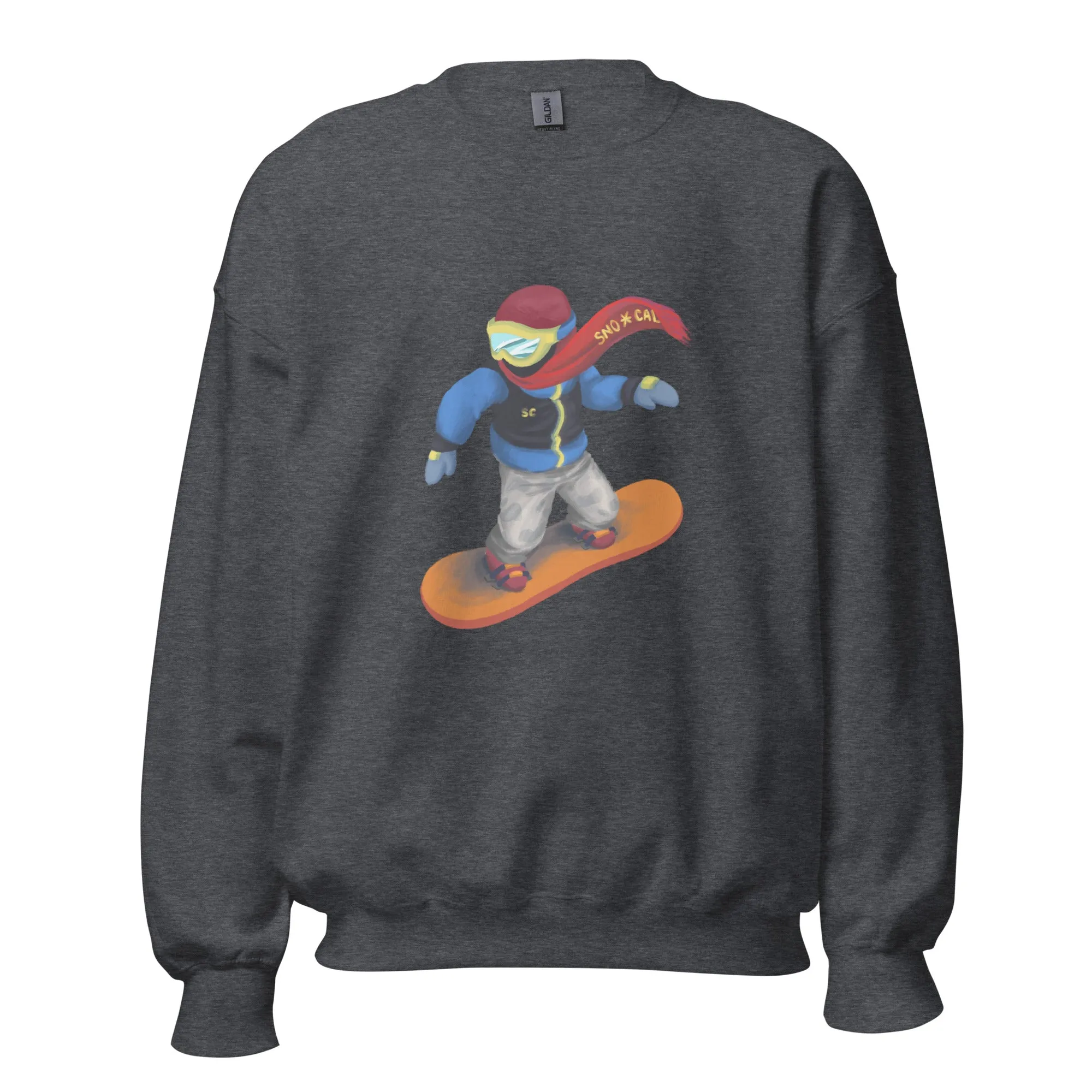 Snowboard Emoji Crewneck Sweatshirt