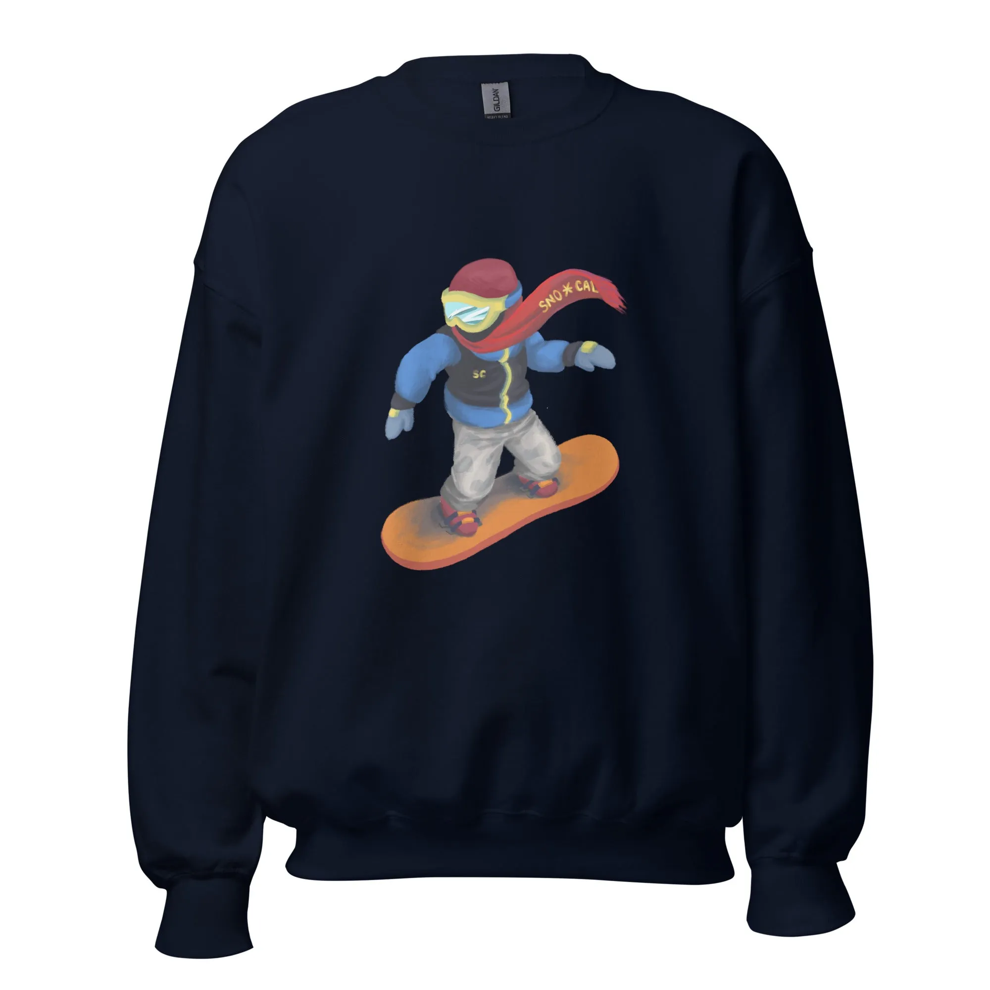 Snowboard Emoji Crewneck Sweatshirt