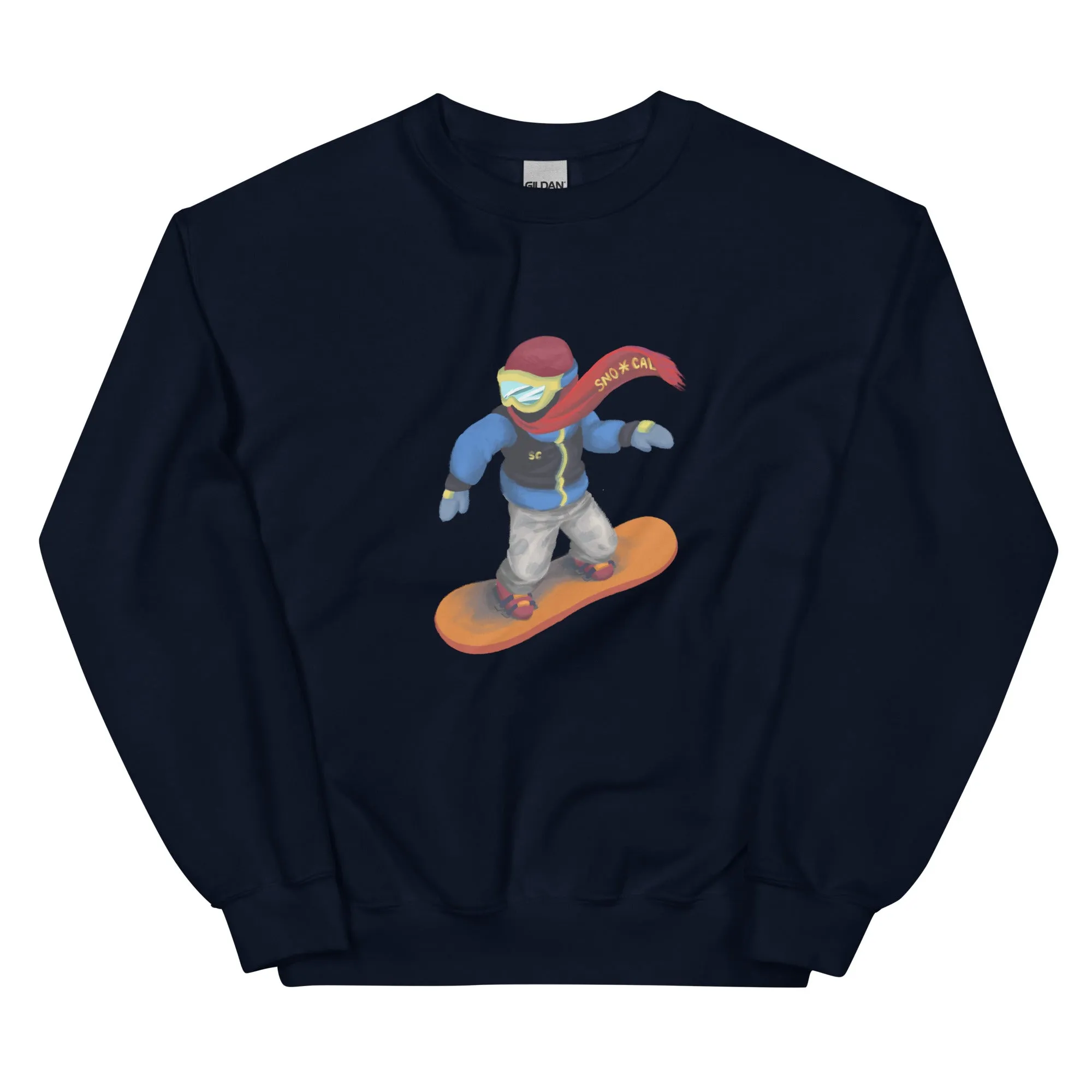 Snowboard Emoji Crewneck Sweatshirt