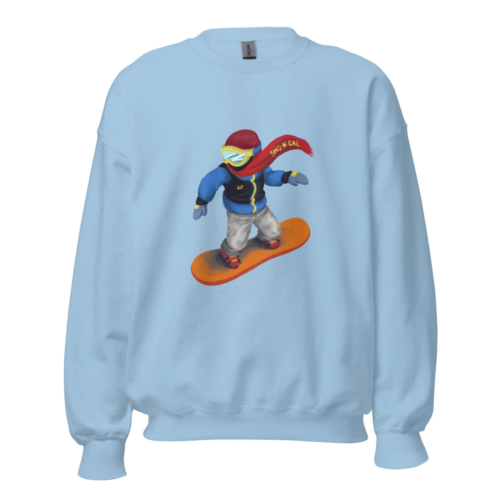 Snowboard Emoji Crewneck Sweatshirt