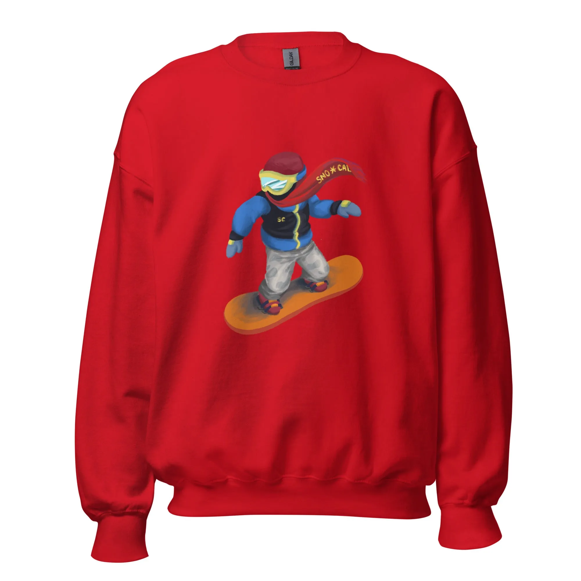 Snowboard Emoji Crewneck Sweatshirt