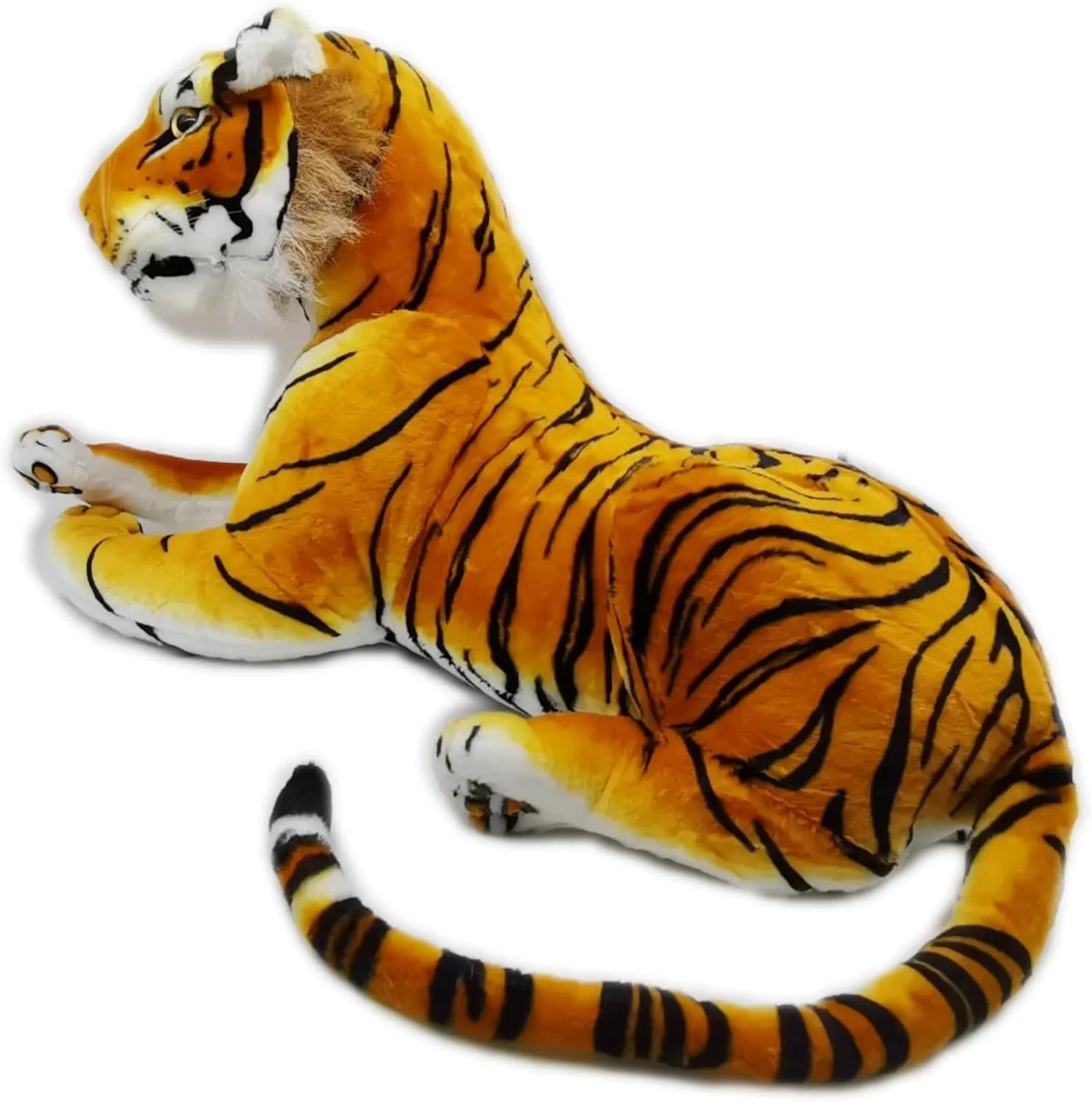 Soft Plush Stuffed Animal Tiger Doll Soft Toy for Kids Adults Great Gift Party Decoration (Yellow, Size, 60)