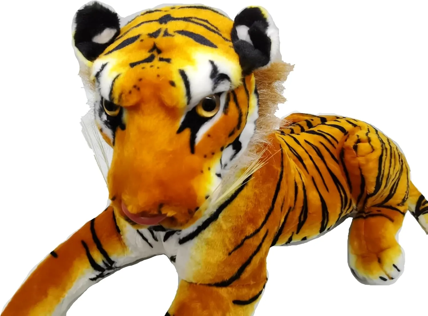 Soft Plush Stuffed Animal Tiger Doll Soft Toy for Kids Adults Great Gift Party Decoration (Yellow, Size, 60)