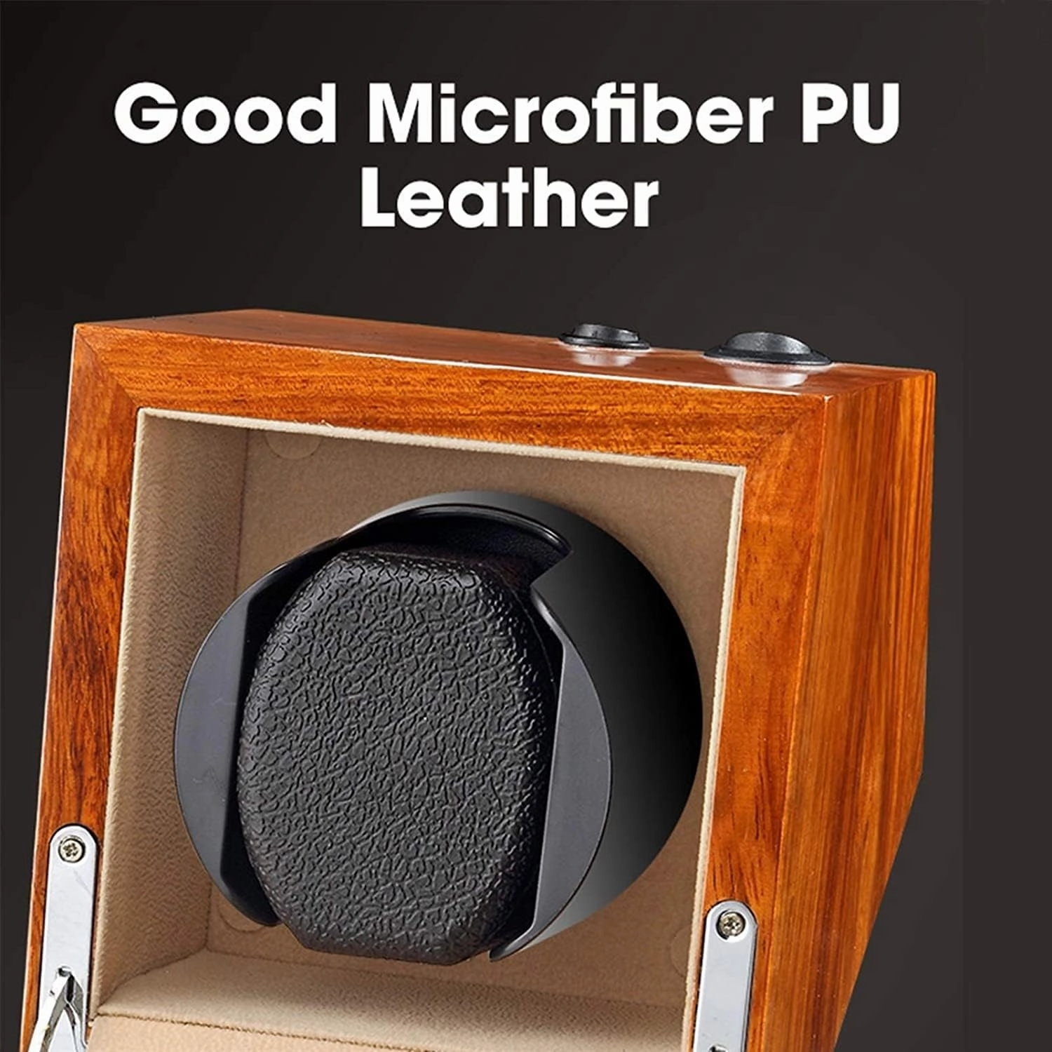 Solid Wood Watch Winder for Automatic Watch Soft Flexible Watch Pillows 4 Rotation Mode Setting Super Quiet Motor It's so Kind of You (White 3 0)